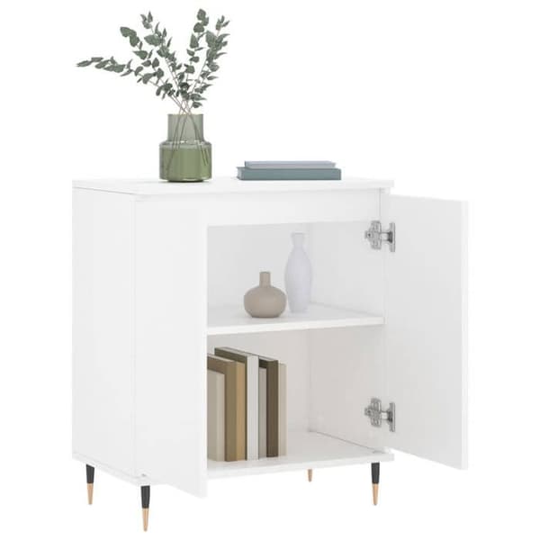 Maison Exclusive - Buffé Vit 60x35x70 cm Ingenjörsträ