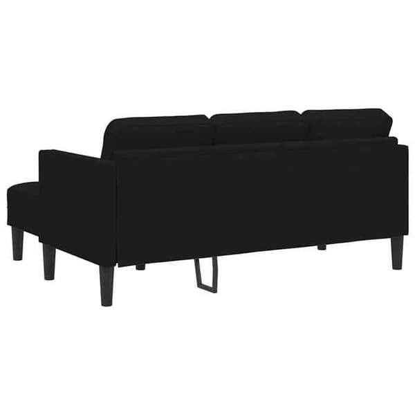 Sektionell soffa - EXKLUSIV HEM - Modulär - Svart - Polyester sammet - Ingenjörsträstruktur Svart