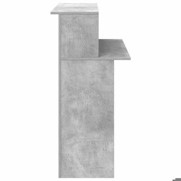 Maison Exclusive - Grå beton receptionsbord 100x50x103,5cm ingeniørtræ