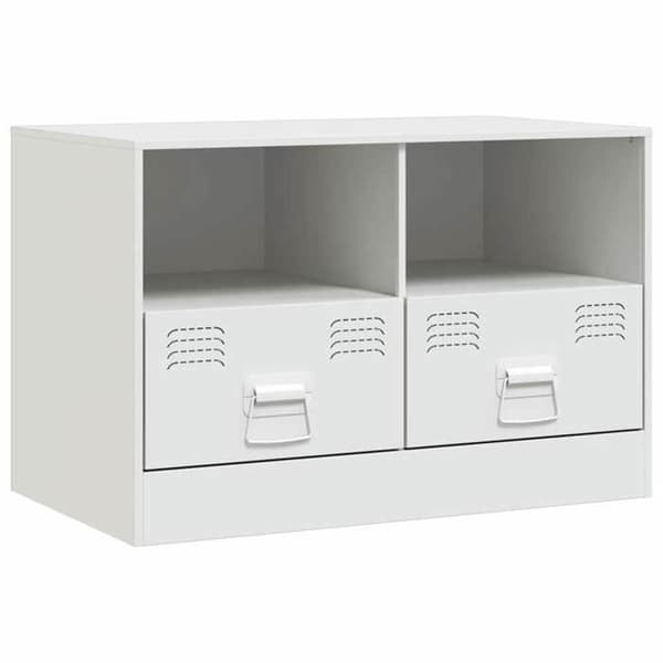 Maison Exclusive - TV-möbel vit 67x39x44 cm stål