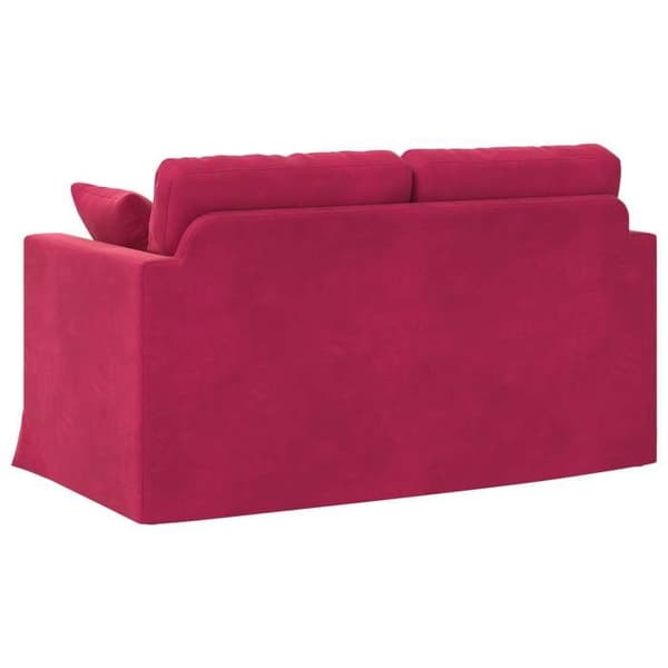 Maison Exclusive - Soffa Bordeaux 138 x 78 x 80 cm Sammet