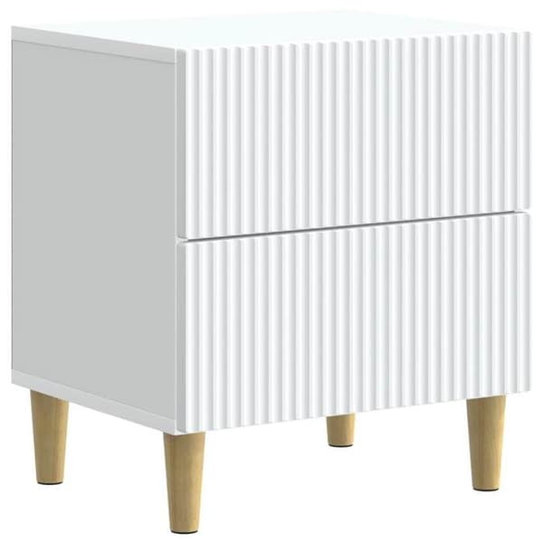 Maison Exclusive - Sängbord 2 delar Vit 43 x 34,5 x 48 cm