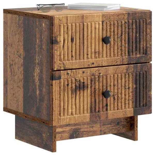 Maison Exclusive - Sängbord 2 st Antik trä 43 x 34,5 x 47,5 cm