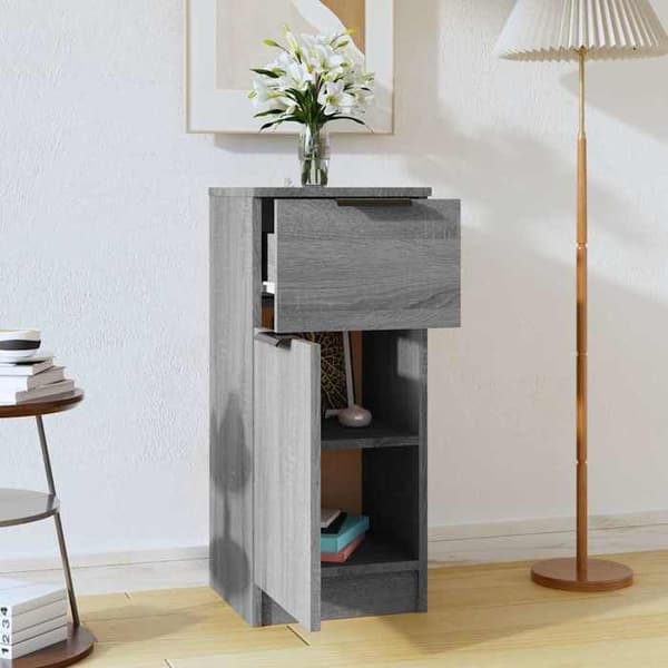 Maison Exclusive - Buffet Sonoma grå 30x30x70 cm Ingeniørtræ Sonoma grå