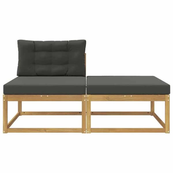 Maison Exclusive - 2 Styk Pouf til Udendørs Brug i Polyester Hvid