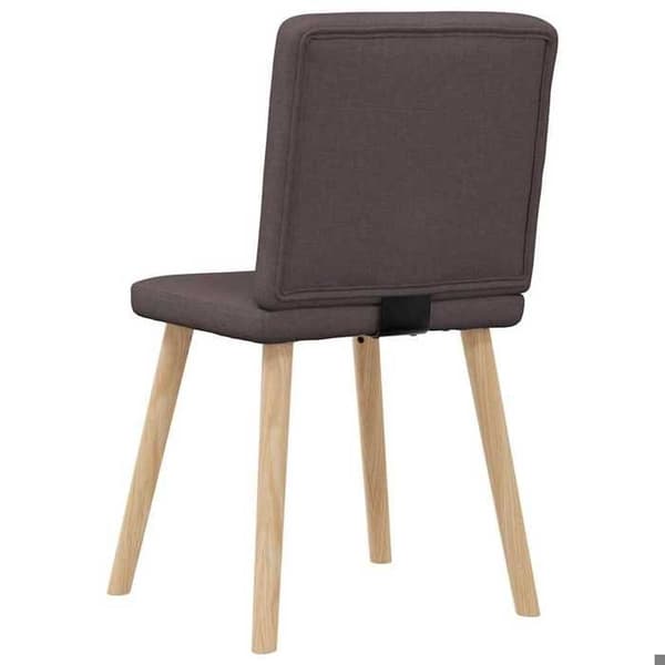 Maison Exclusive - Matstolar set om 4 mörkbrun tyg