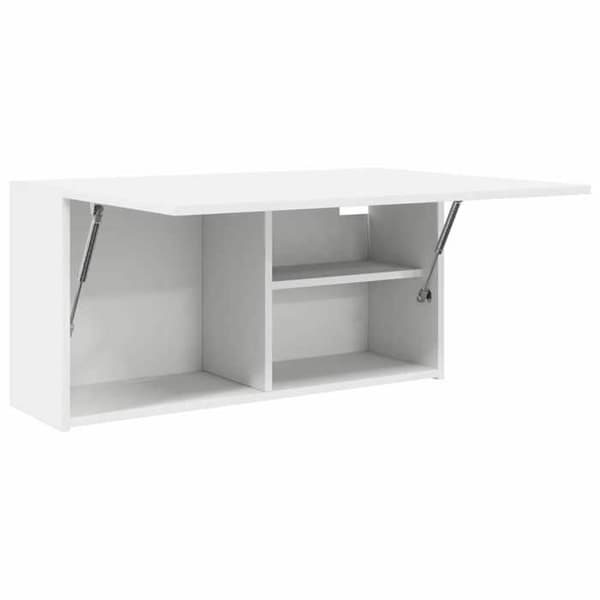 Maison Exclusive - Väggmonterad badrumsskåp vit 80x25x40 cm ingenjörsträ