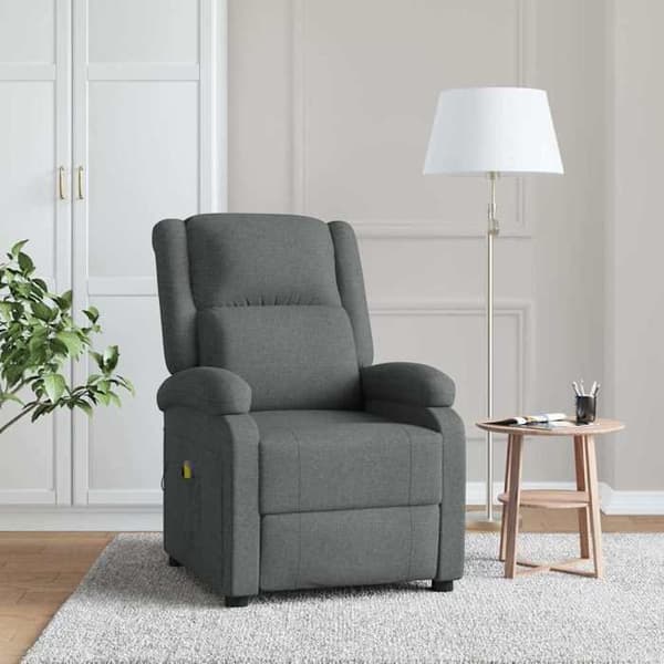 Maison Exclusive - Mørkegrå massage stol i stof