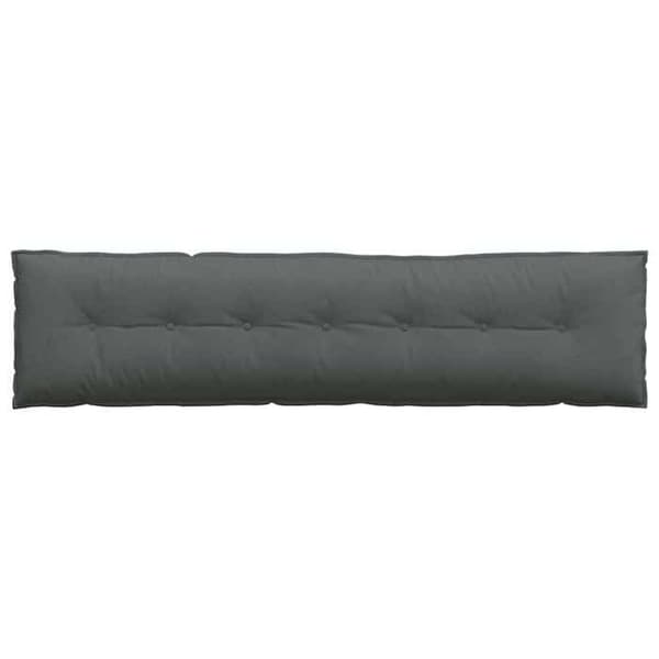 Rygpude - MAISON EXCLUSIVE - 200 x 19 x 50 cm - Mørkegrå - Rektangulær - Polyesterfyld Mörkgrå