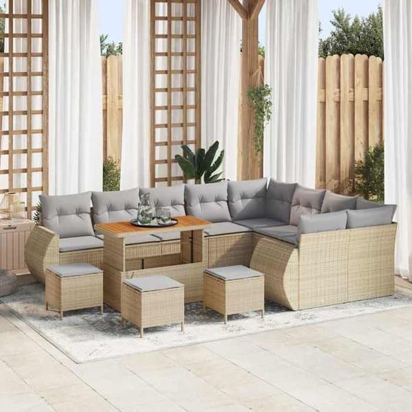 Maison Exclusive - 13 hengen puutarhakalustesarja 13 pc