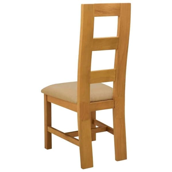 Maison Exclusive - Matstol 2 st Massivt ek Beige