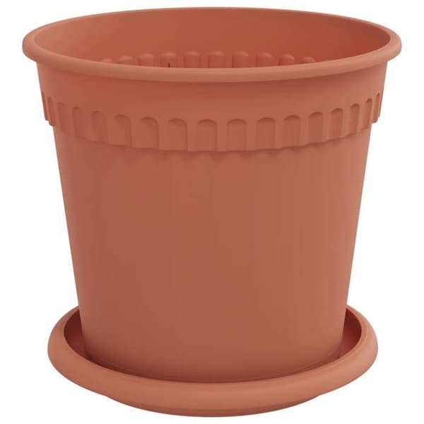 Maison Exclusive - Blomkrukor 24 st Röd tegel Plast
