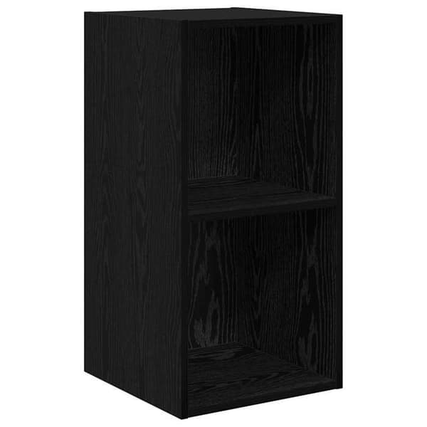 Maison Exclusive - TV-møbel sæt 37 x 37 x 72 cm Sort eg Ingeniørtræ
