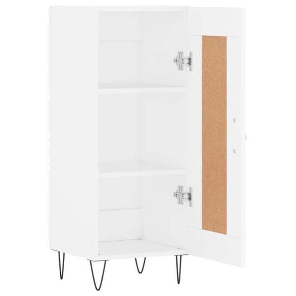 Maison Exclusive - Vit buffé 34,5x34x90 cm ingenjörsträ