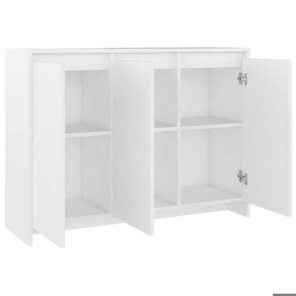Maison Exclusive - Buffé Vit 102x33x75 cm Ingenjörsträ Vit