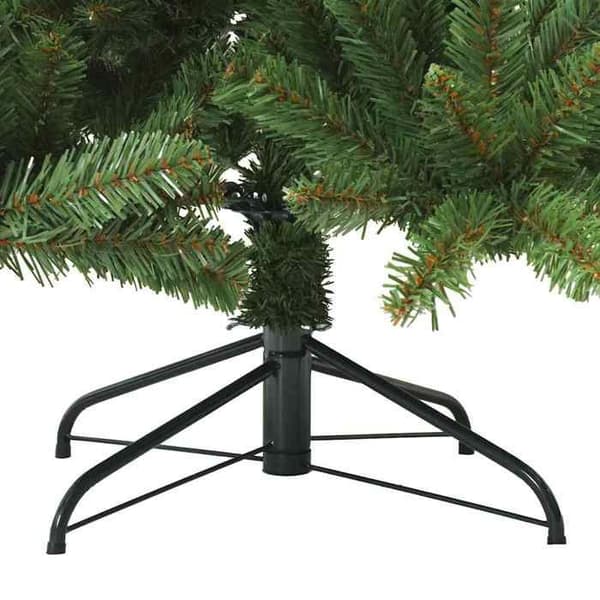 Kunstigt juletræ - EKSKLUSIV HUS - Moderne design - 240 cm - Ledede grene - PVC & stål Grön