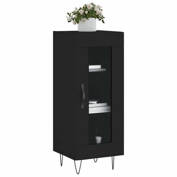 Maison Exclusive - Buffet Sort 34,5x34x90 cm Ingeniørtræ