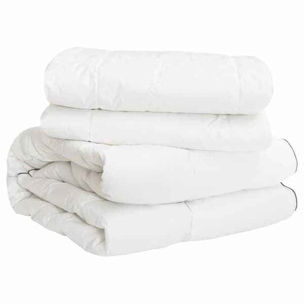 Maison Exclusive - Duvetset i vitt 137 x 200 cm i bomull, bambu, polyester