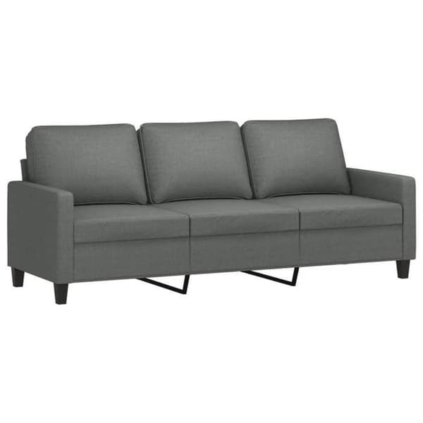 Maison Exclusive - Sæt af 4 sofaer med puder Mørkegrå Stof