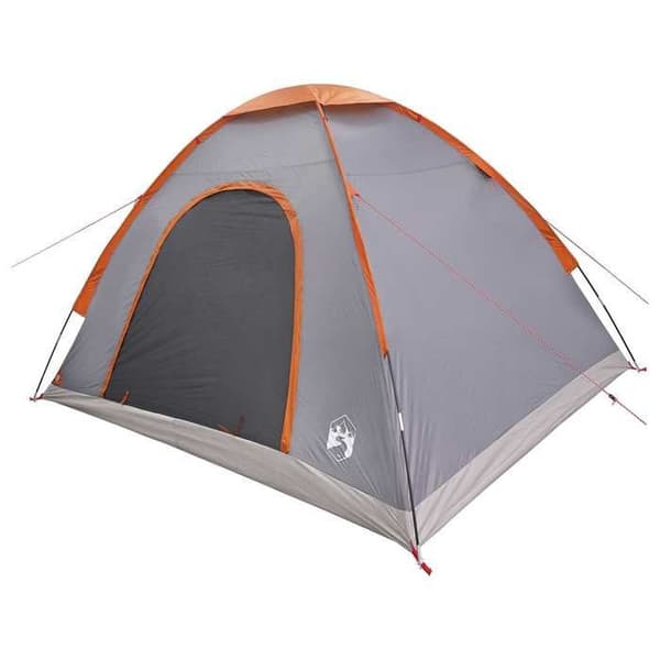 Maison Exclusive - Campingtelt til 4 personer Grå og orange