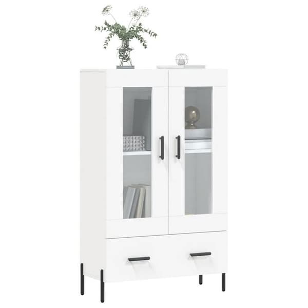 Maison Exclusive - Buffé hög vit 69,5x31x115 cm ingenjörsträ