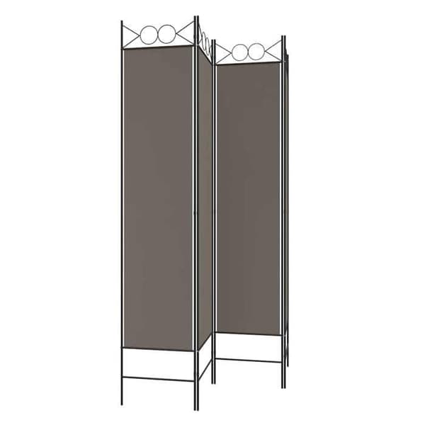 Maison Exclusive - Skillevæg 4 paneler Antracit 160x220 cm Stof