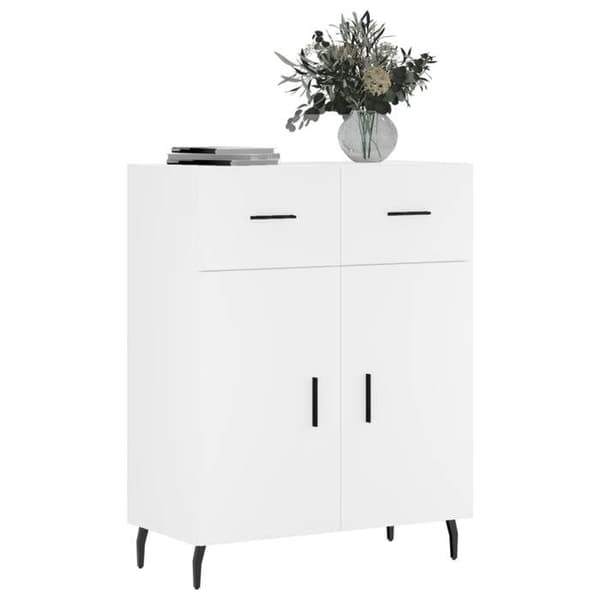 Maison Exclusive - Vit buffé 69,5x34x90 cm ingenjörsträ