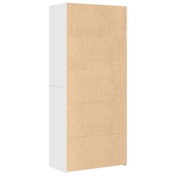 Maison Exclusive - Buffé hög vit 80x42,5x185 cm ingenjörsträ