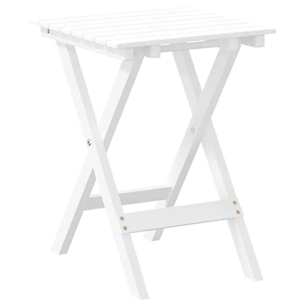 Maison Exclusive - Fällbord i vit massiv poppelträ Vit