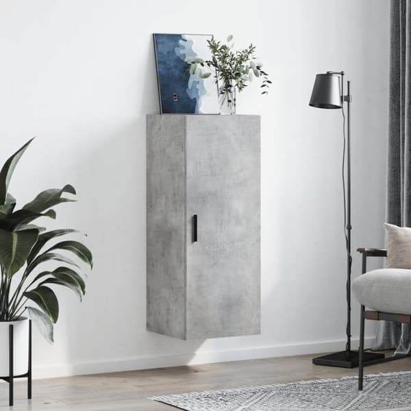 Maison Exclusive - Väggskåp grå betong 34,5x34x90 cm