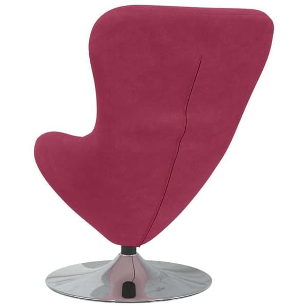 Fåtöljer & Relaxfåtöljer - MAISON EXCLUSIVE - Äggfåtölj - Bordeauxsammet - 360° svängbar bas - Modern design Bordeaux