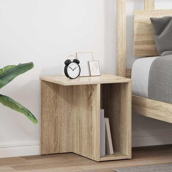 Maison Exclusive - 2 stk. sidebord Egetræ Sonoma 37 x 32 x 40 cm