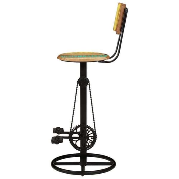 Maison Exclusive - Barstolar set om 2 av massivt återvunnet trä