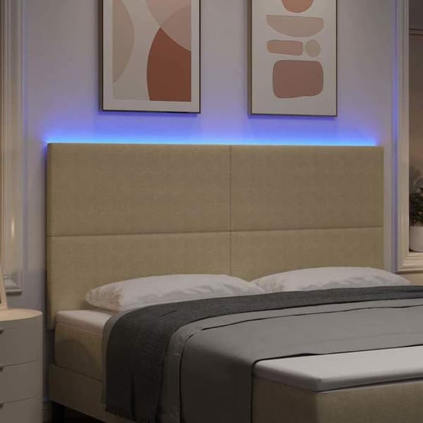 Maison Exclusive - LED Hovedgærde Grøn grå 180 cm Velour
