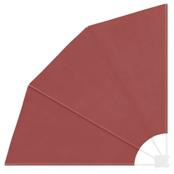 Maison Exclusive - Fällbart sidoställ för balkong Terrakotta 140x140 cm
