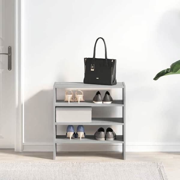Maison Exclusive - Stabelbare skohylder 2 stk sonoma grå 60x30x30,5 cm