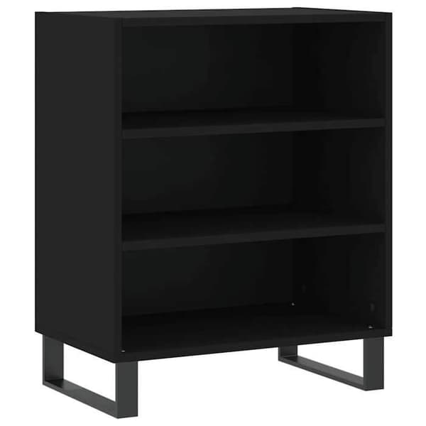 Maison Exclusive - Sort buffet 57x35x70 cm ingeniørtræ
