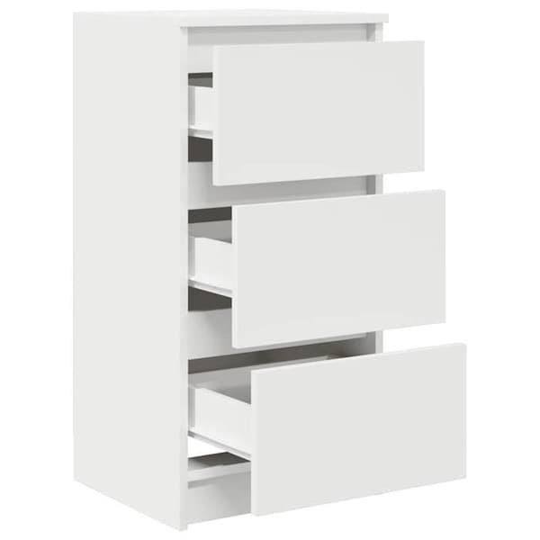 Maison Exclusive - Vit buffé 37,5x35x76 cm ingenjörsträ Vit