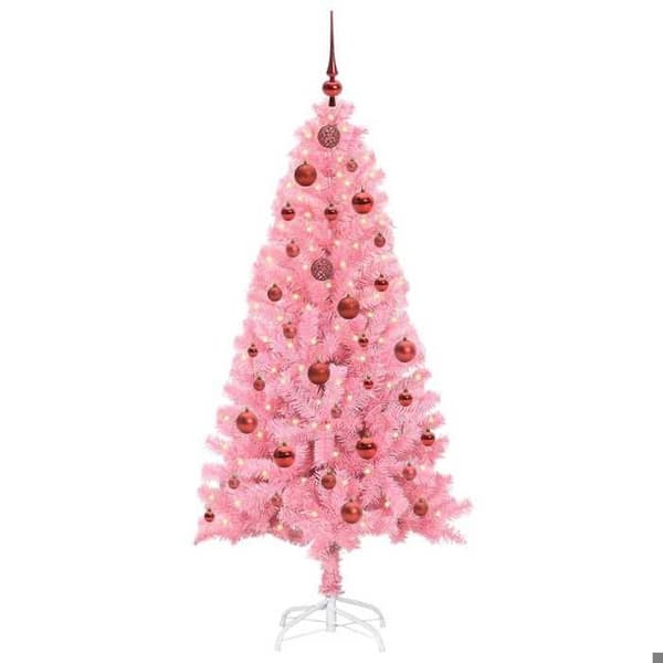 Maison Exclusive - Rosa Juletræ 150 cm PVC