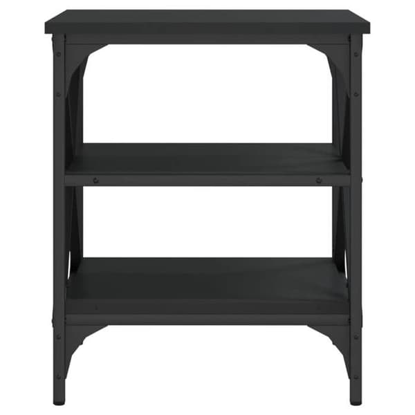 Maison Exclusive - 2 stk. Sort sideborde 40x42x50 cm Ingeniørtræ Svart