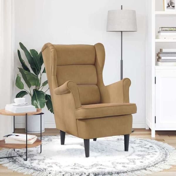 Maison Exclusive - Brun velour lænestol