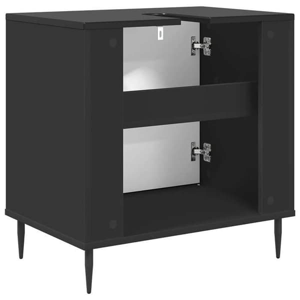 Maison Exclusive - Badeværelsesskab GOTHA Sort eg 60 x 40 x 61 cm