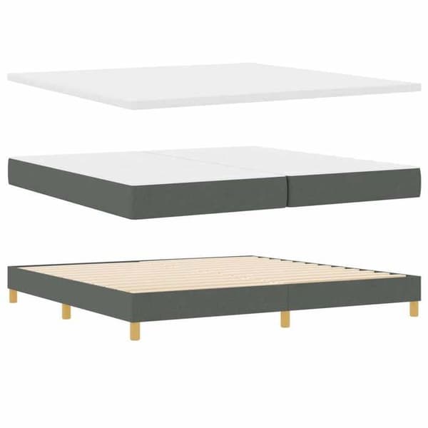 Maison Exclusive - Jousipatja tummanharmaa 200 x 200 cm kangas