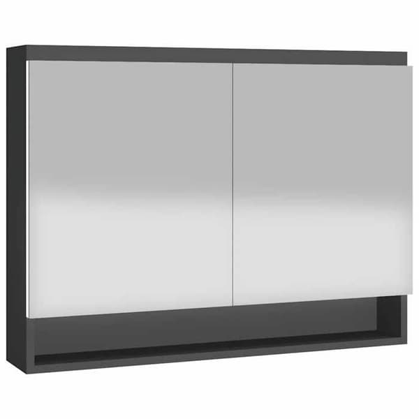 Maison Exclusive - Badeværelsesspejlskab 80x15x60 cm MDF antracit