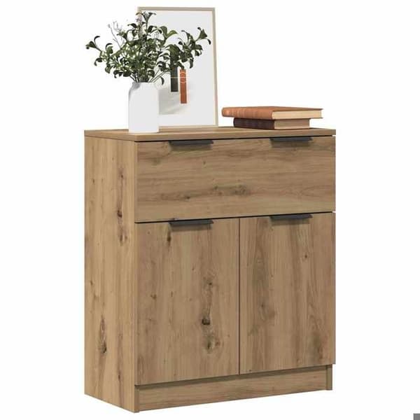 Maison Exclusive - Buffé i ek, hantverk 60x30x70 cm, ingenjörsträ.
