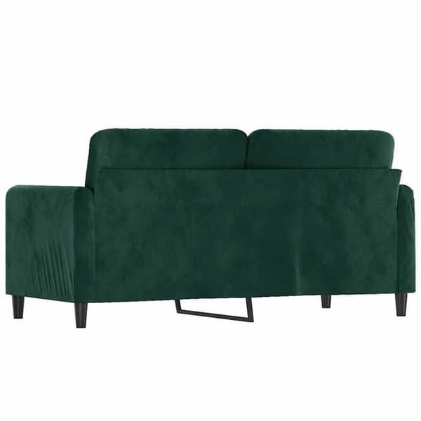 Maison Exclusive - Soffa 2-sits Grön mörk 140 cm Sammet Mörkgrön