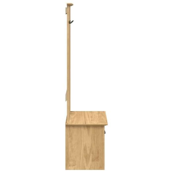 Maison Exclusive - BODO Møbel til gang i honningbrun 50 x 40 x 156,7 cm