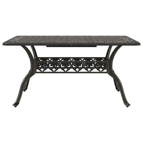 Maison Exclusive - Puutarhapöytä pronssi 150x90x72 cm valukaluste Brons