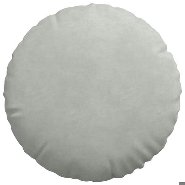 Istuinalustat - EXKLUSIIVINEN KOTI - Ø 40 x 13 cm - Sametti - Polyesteritäyte - 2 kpl Ljusgrått