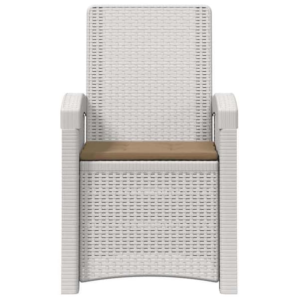Maison Exclusive - Havestol med hældning, der imiterer rattan, 2 stk. PP